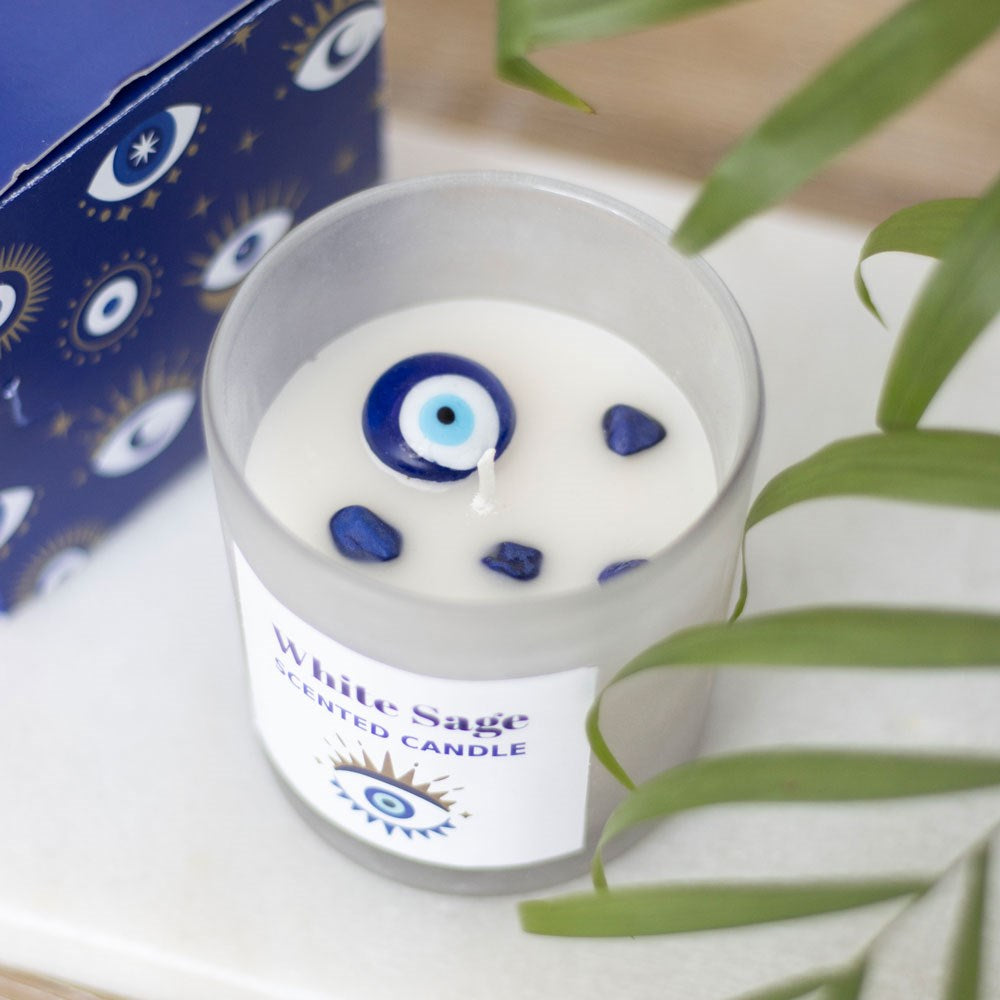 Vela de Ojo Turco - Salvia Blanca