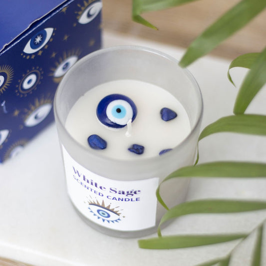 Vela de Ojo Turco - Salvia Blanca