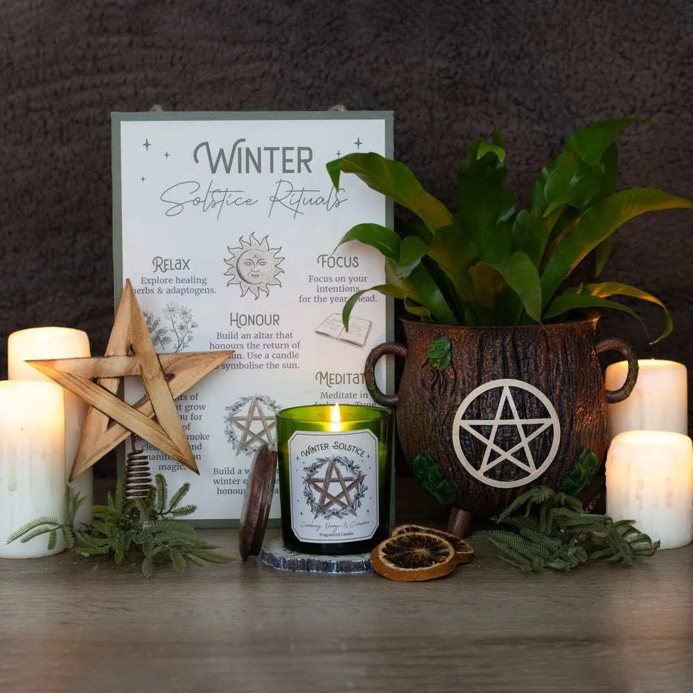 Vela para Solsticio de Invierno - Arándano, Naranja y Canela