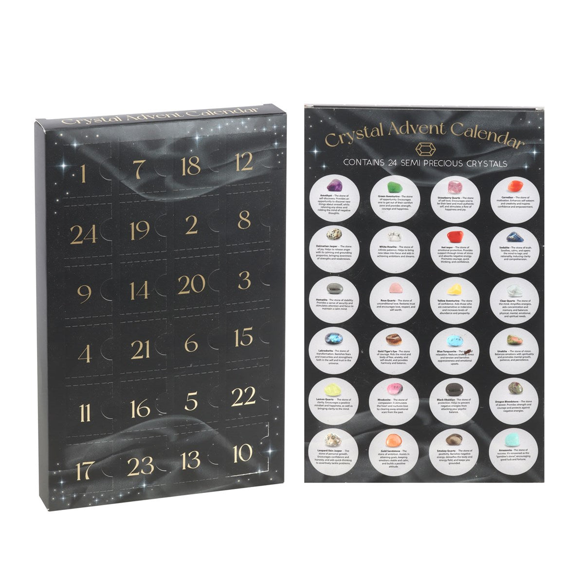 Calendario Adviento con 24 Cristales