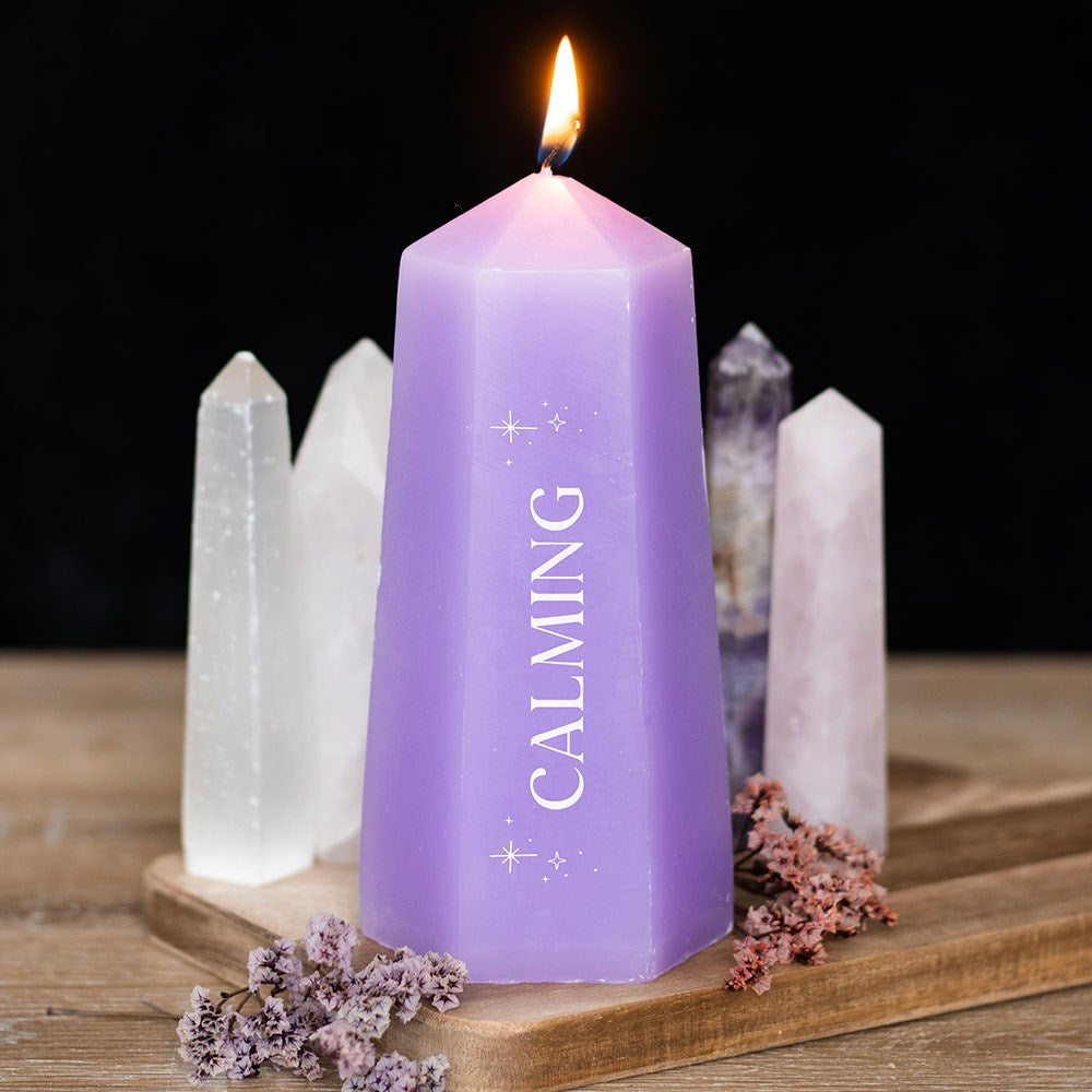 Velón para Paz con Cristal de Amatista