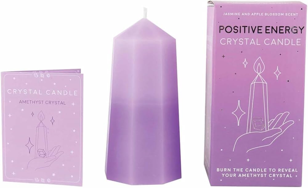 Velón para Paz con Cristal de Amatista
