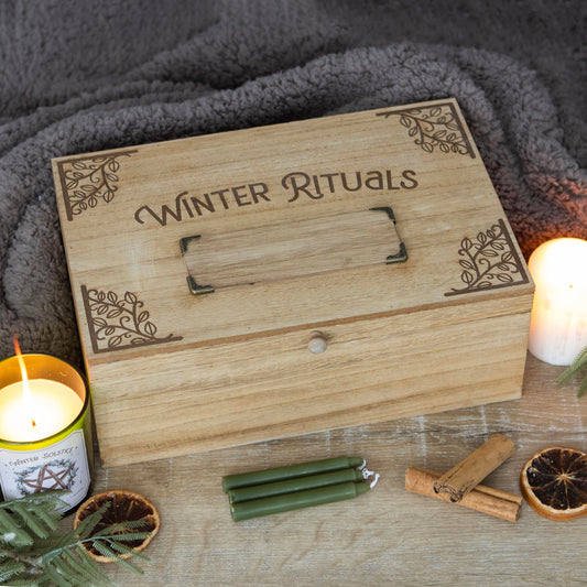 Caja de Madera para Ritual de Yule